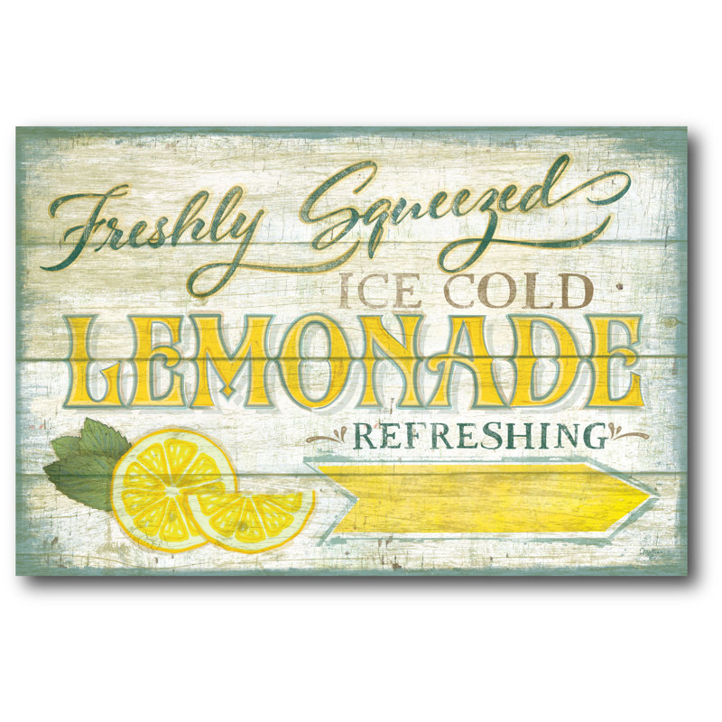 Courtside Market Farmhouse Canvas Lemonade Sign Vintage Advertisement